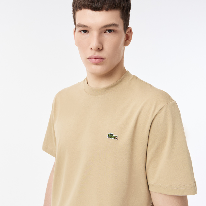 Мужская хлопковая футболка Lacoste с коротким рукавом