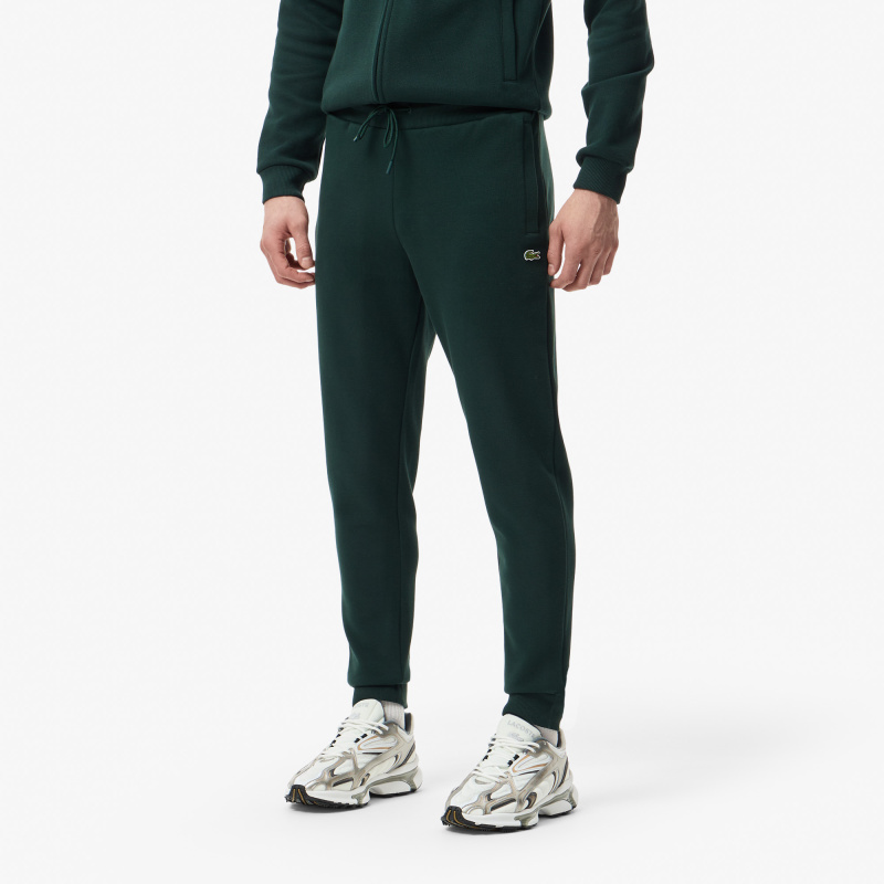 Мужские хлопковые спортивные брюки Lacoste приталенного кроя