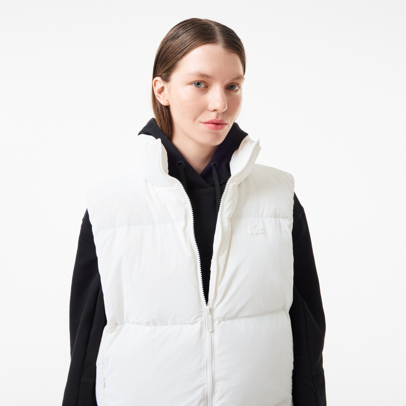 Женский утеплённый жилет Lacoste с капюшоном