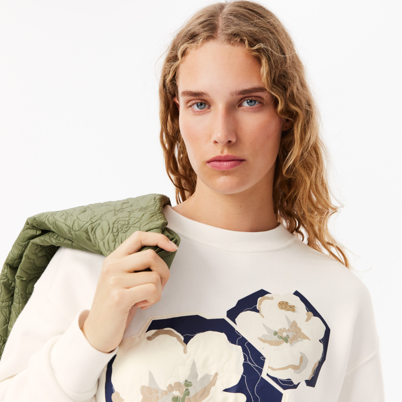 Женская флисовая толстовка Lacoste FLORAL2