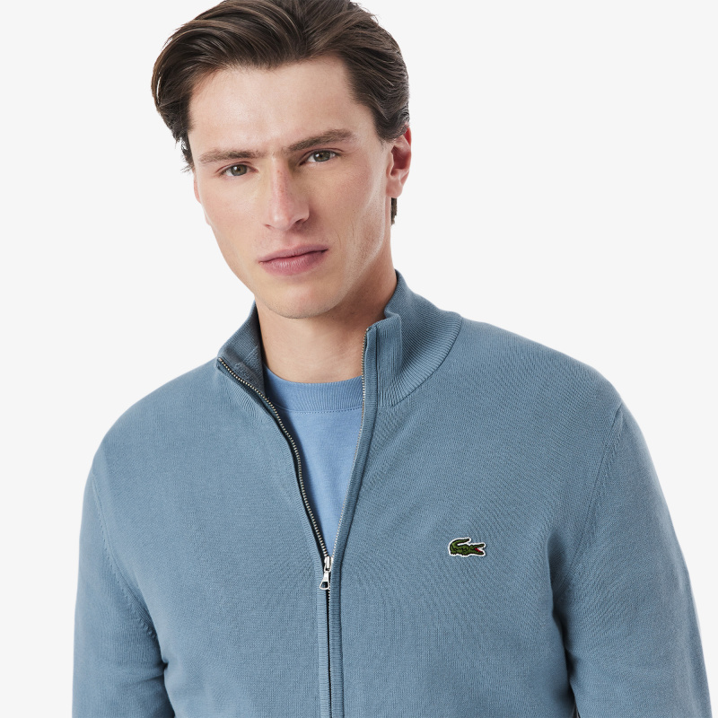 Мужской свитер Lacoste на молнии из органического хлопка