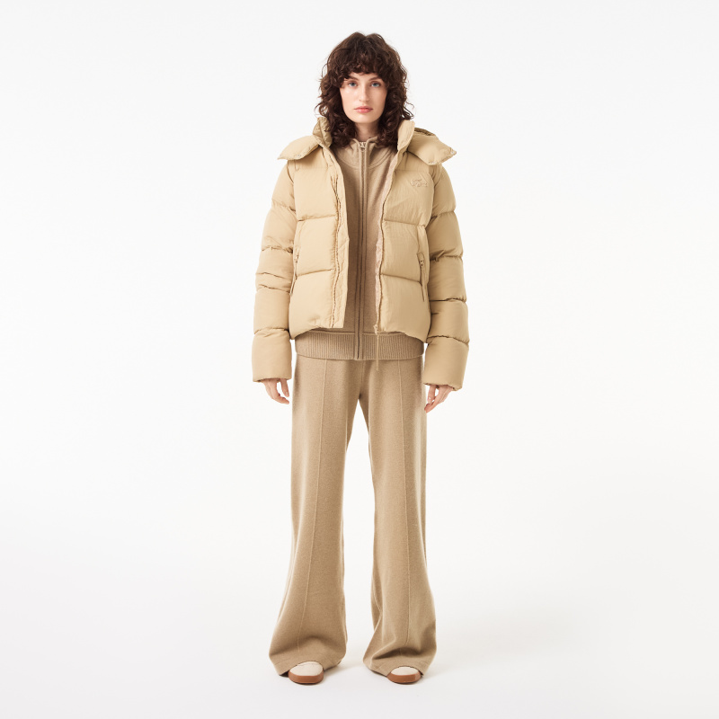 Женская короткая куртка Lacoste с капюшоном