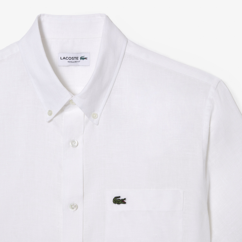 Мужская льняная рубашка Lacoste