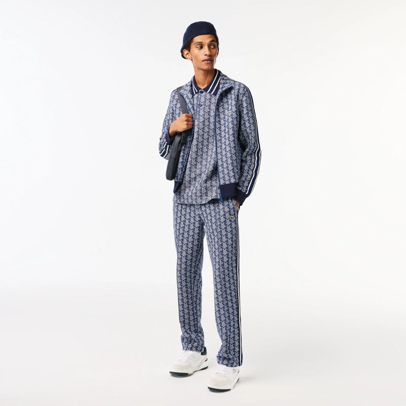 Мужское поло Lacoste классического кроя с монограммой