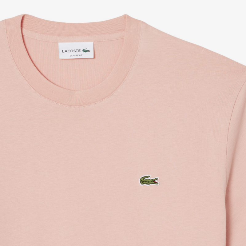 Мужская хлопковая футболка Lacoste с коротким рукавом