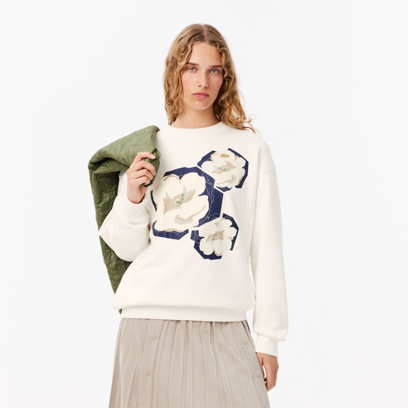Женская флисовая толстовка Lacoste FLORAL2