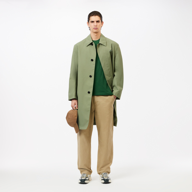 Мужская хлопковая футболка Lacoste с коротким рукавом