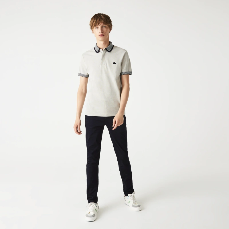 Мужские классические брюки - чинос Lacoste приталенного кроя из хлопка