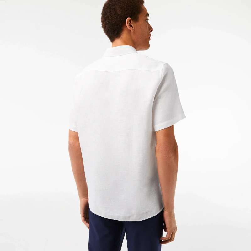 Мужская льняная рубашка Lacoste
