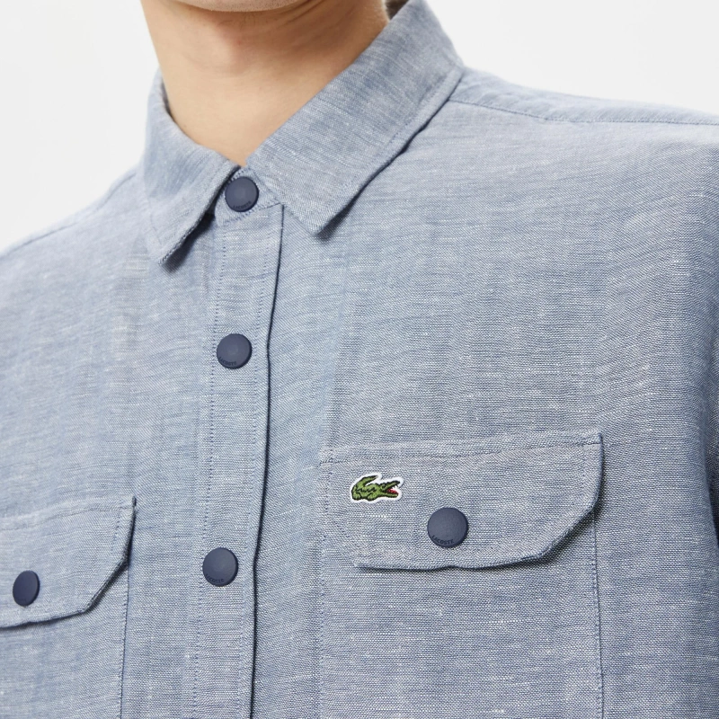 Мужская рубашка Lacoste из хлопка