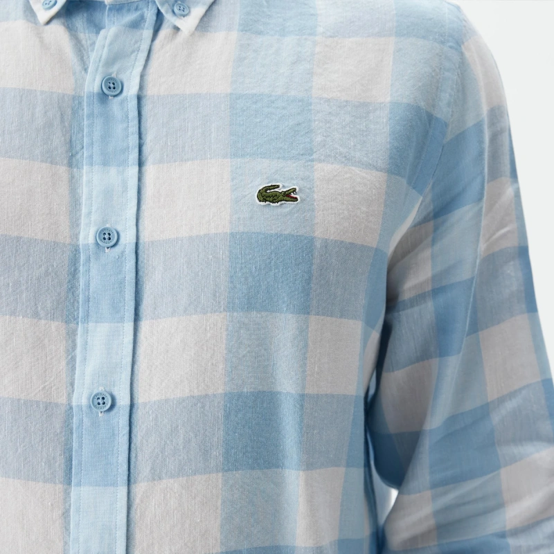 Мужская клетчатая рубашка Lacoste