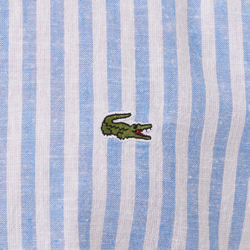 Мужская рубашка Lacoste приталенного кроя в полоску