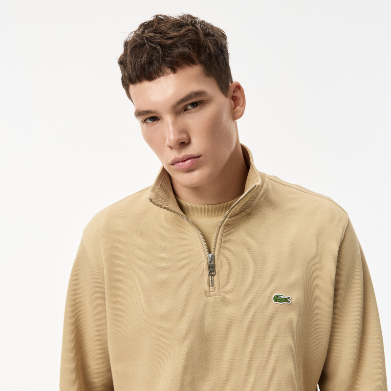 Мужская толстовка Lacoste на молнии с высоким воротом