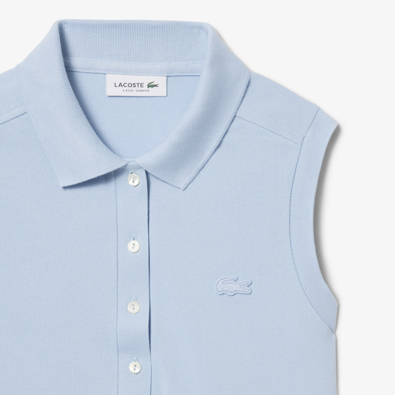 Женское поло Lacoste приталенного кроя из хлопка пике