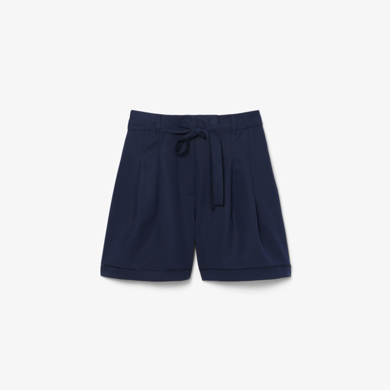 Женские шорты Lacoste из смеси льна