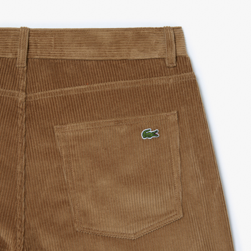 Мужские прямые вельветовые брюки Lacoste