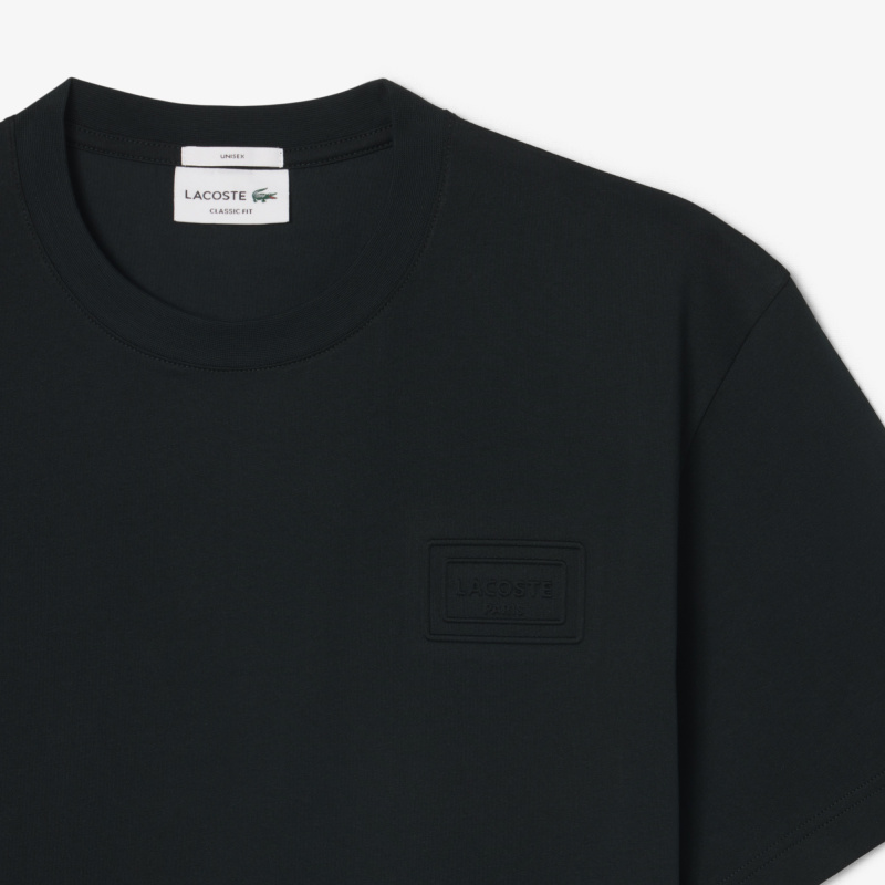 Базовая унисекс футболка свободного кроя Lacoste