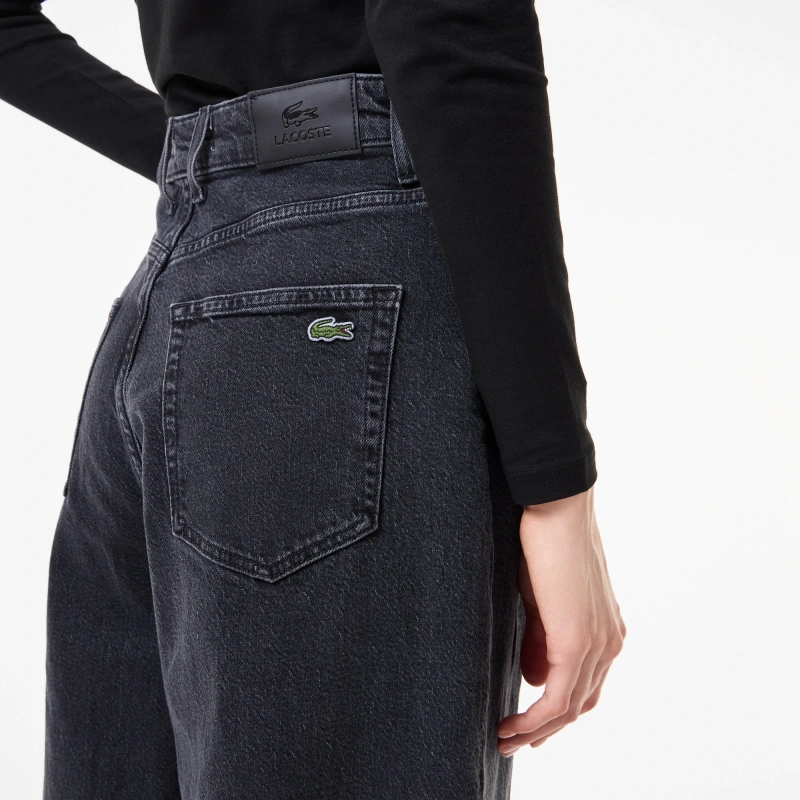 Женские прямые джинсы Lacoste с высокой талией