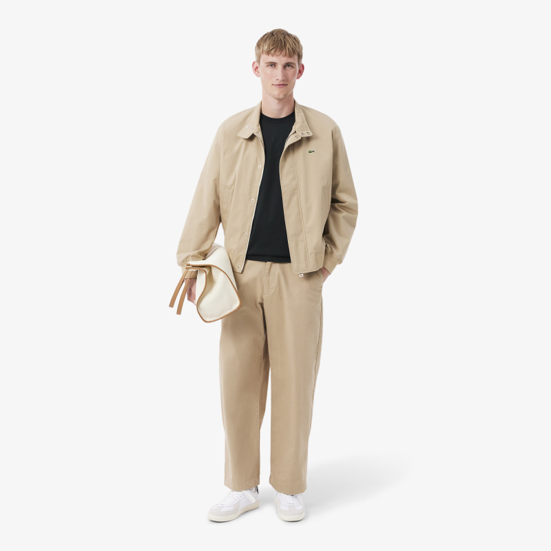 Базовая унисекс футболка свободного кроя Lacoste