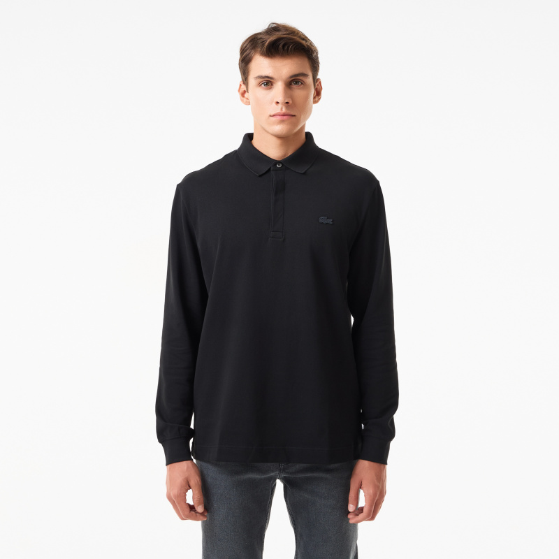 Мужское поло Lacoste с длинными рукавами