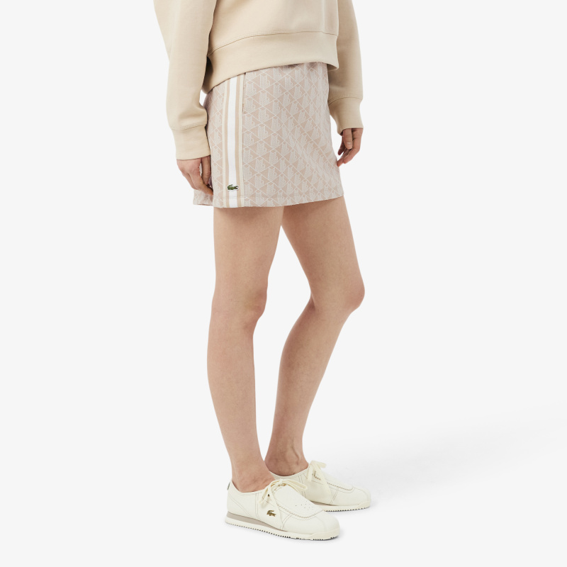 Жаккардовая юбка Lacoste с монограммой