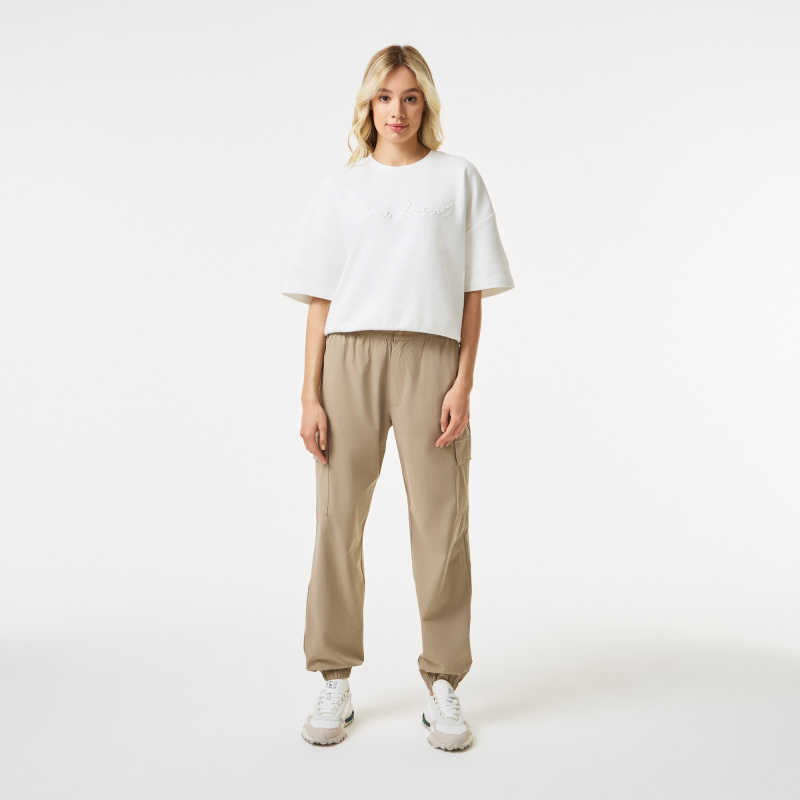 Женские брюки-джоггеры Lacosteс логотипом