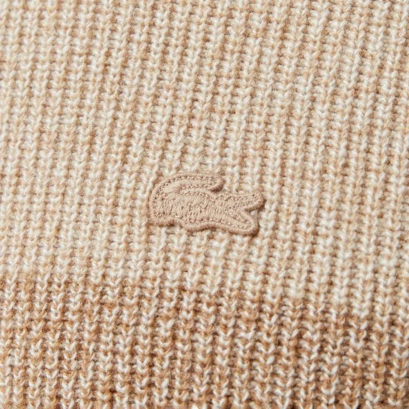Мужской шерстяной свитер Lacoste в полоску