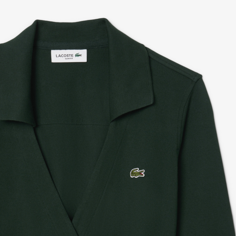 Эластичное хлопковое платье Lacoste