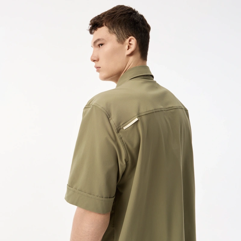 Мужская рубашка Lacoste с коротким рукавом и тремя карманами