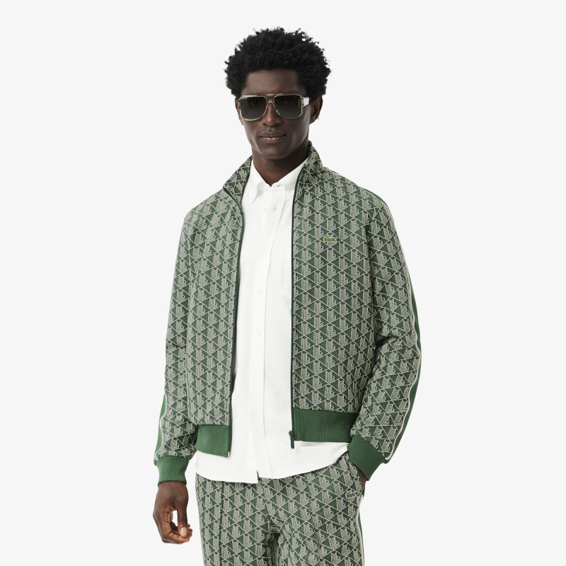 Мужская жаккардовая толстовка Lacoste PARIS с монограммой