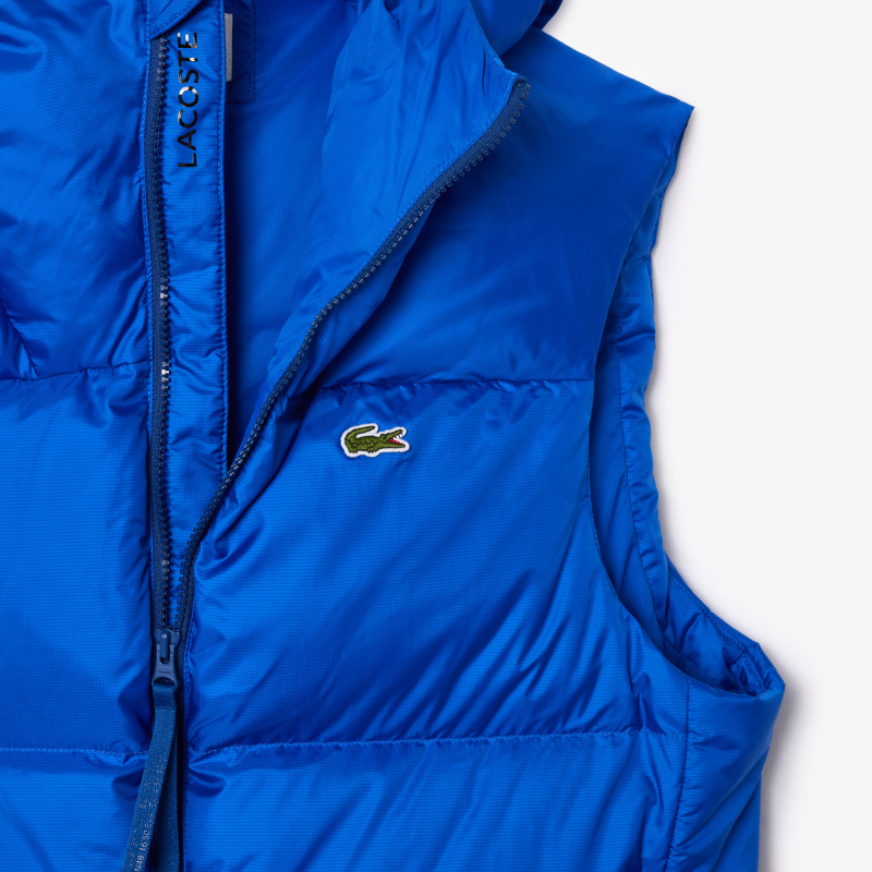 Мужской влагоотталкивающий жилет Lacoste с капюшоном