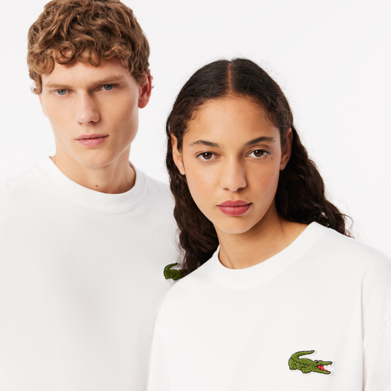 Хлопковая футболка Lacoste унисекс