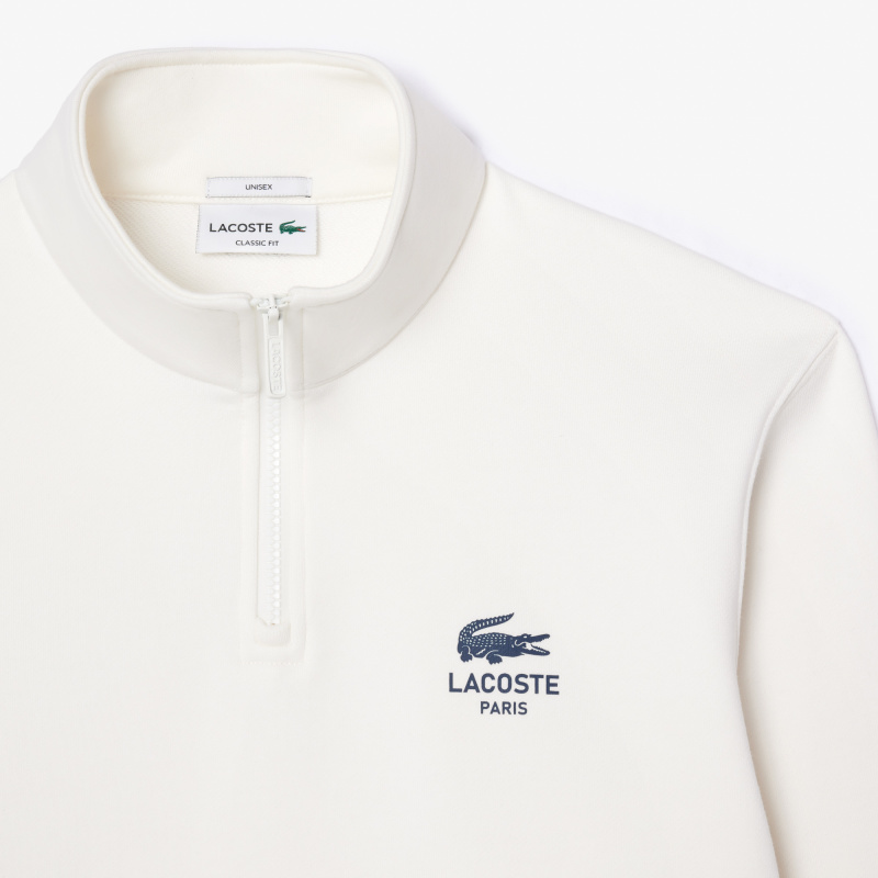 Свитшот Lacoste унисекс с застежкой-молнией с высоким воротом