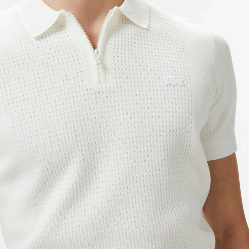 Мужское трикотажное поло Lacoste из хлопка
