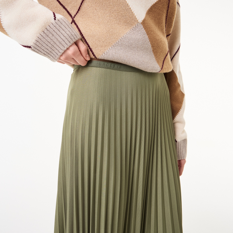 Женская плиссированная юбка Lacoste