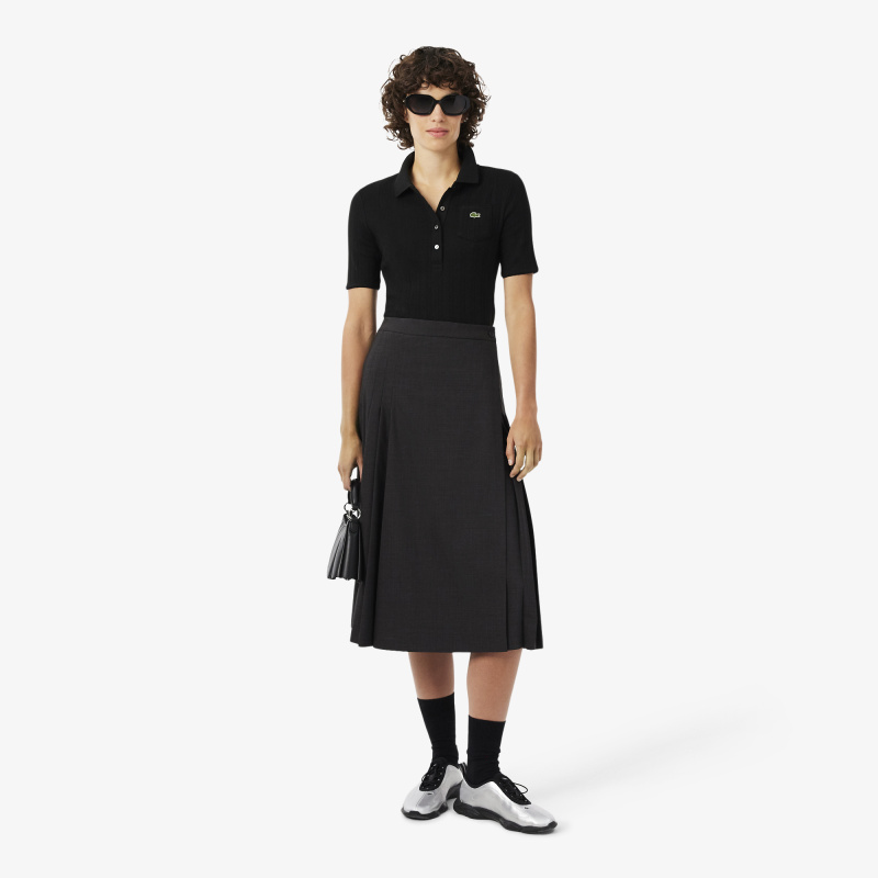 Женское хлопковое поло Lacoste