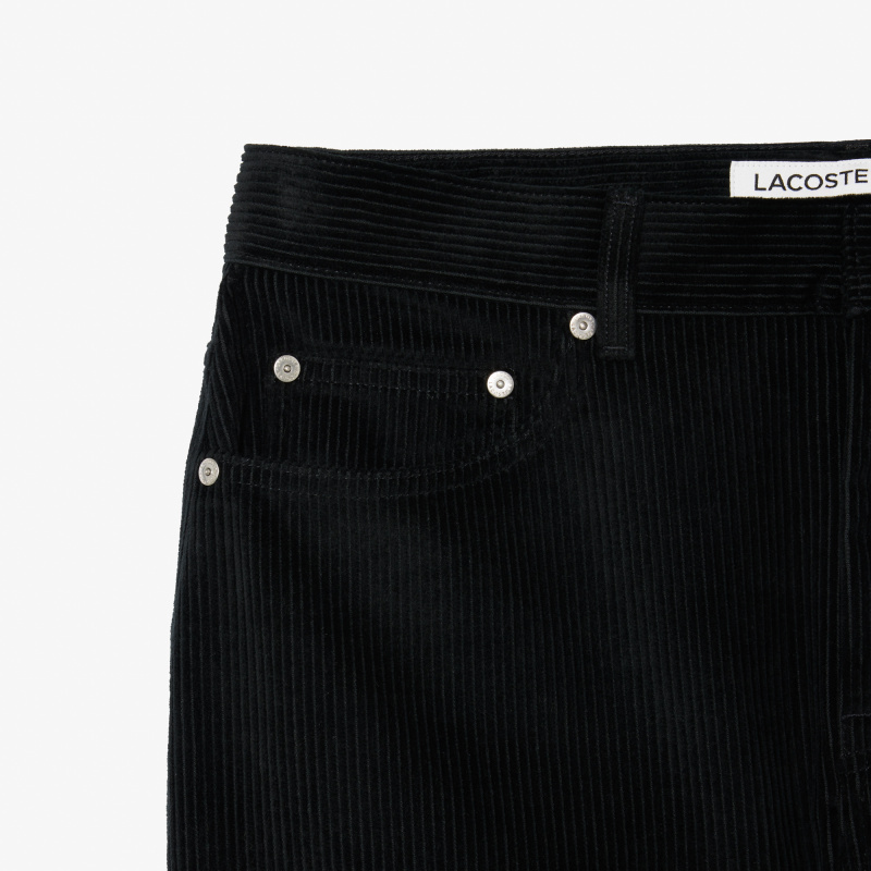 Мужские прямые вельветовые брюки Lacoste