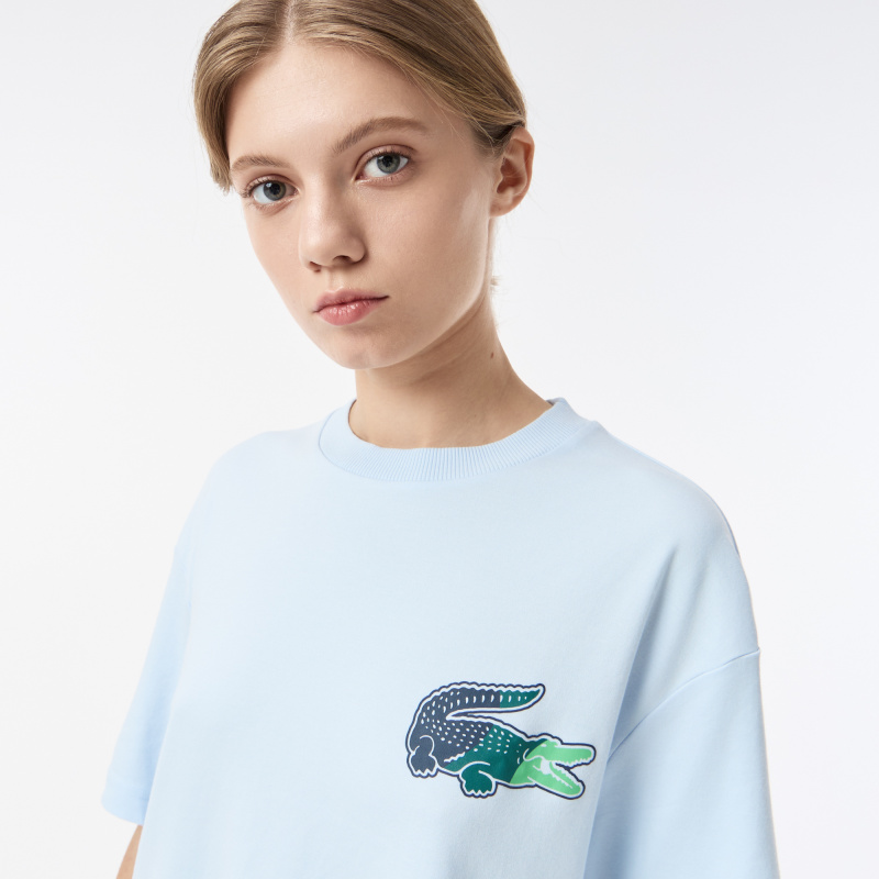 Женская футболка Lacoste из хлопка