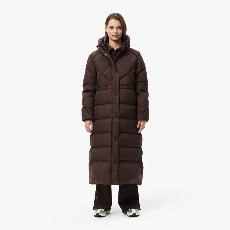 Женская парка Lacoste с капюшоном