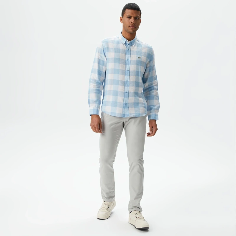 Мужская клетчатая рубашка Lacoste