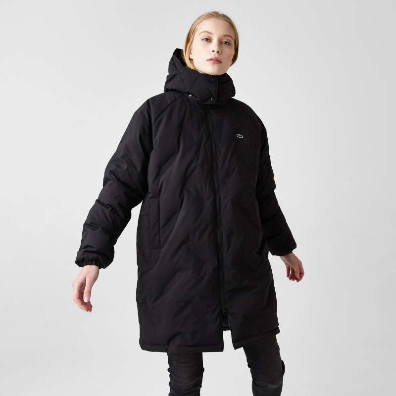 Женское стеганое пальто Lacoste