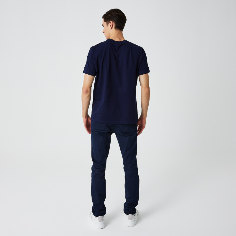 хлопковая футболка Lacoste