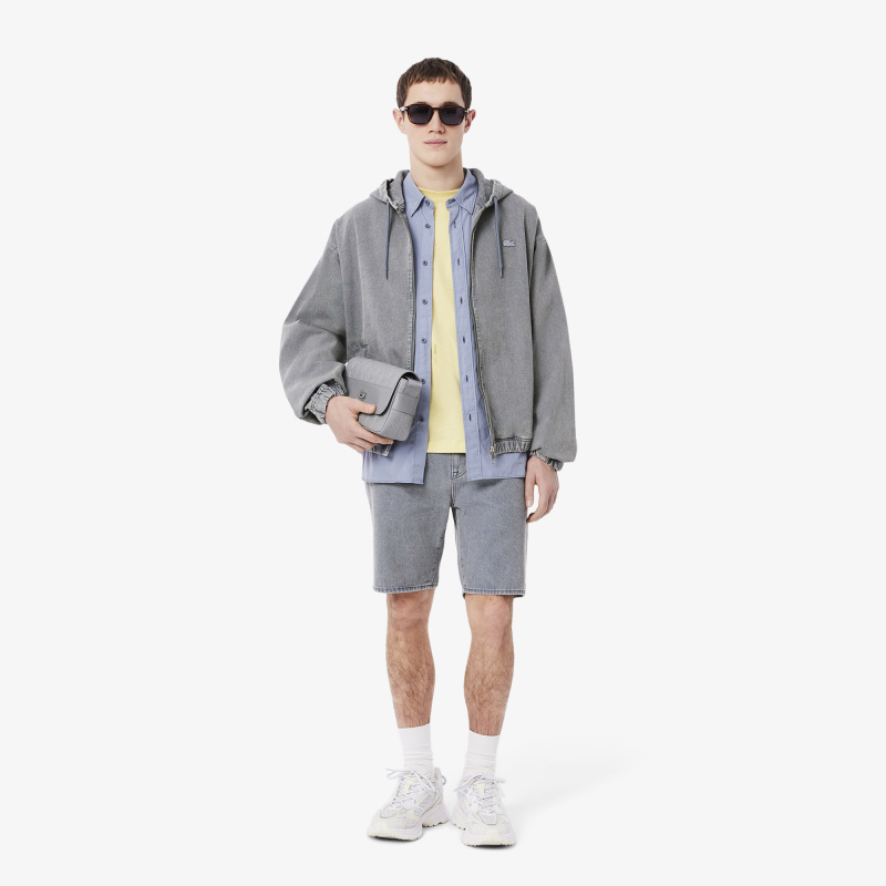 Мужская джинсовая куртка Lacoste из органического хлопка