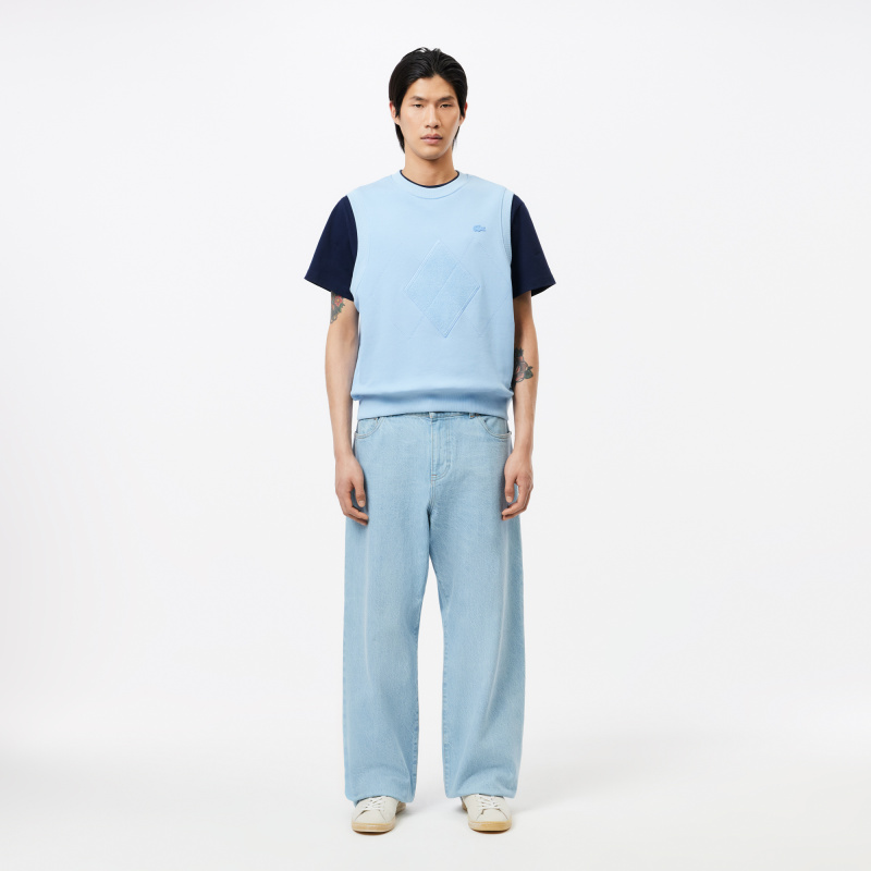 Мужская хлопковая футболка Lacoste с коротким рукавом