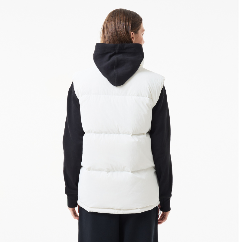 Женский утеплённый жилет Lacoste с капюшоном