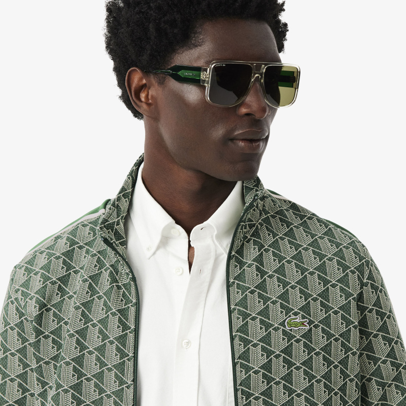 Мужская жаккардовая толстовка Lacoste PARIS с монограммой
