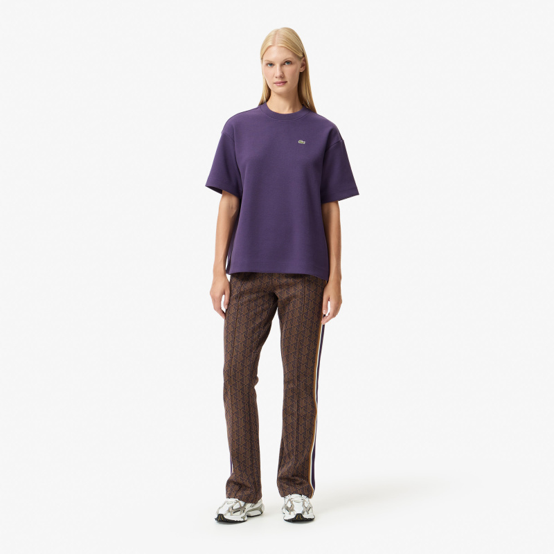 Женская футболка Lacoste оверсайз из органического хлопка