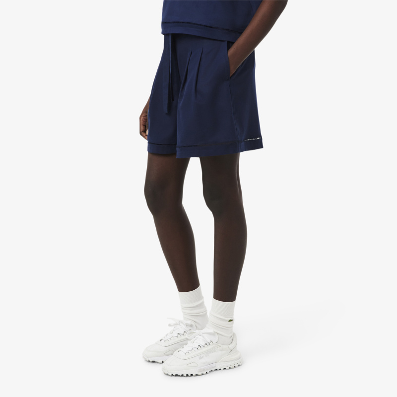 Женские шорты Lacoste из смеси льна