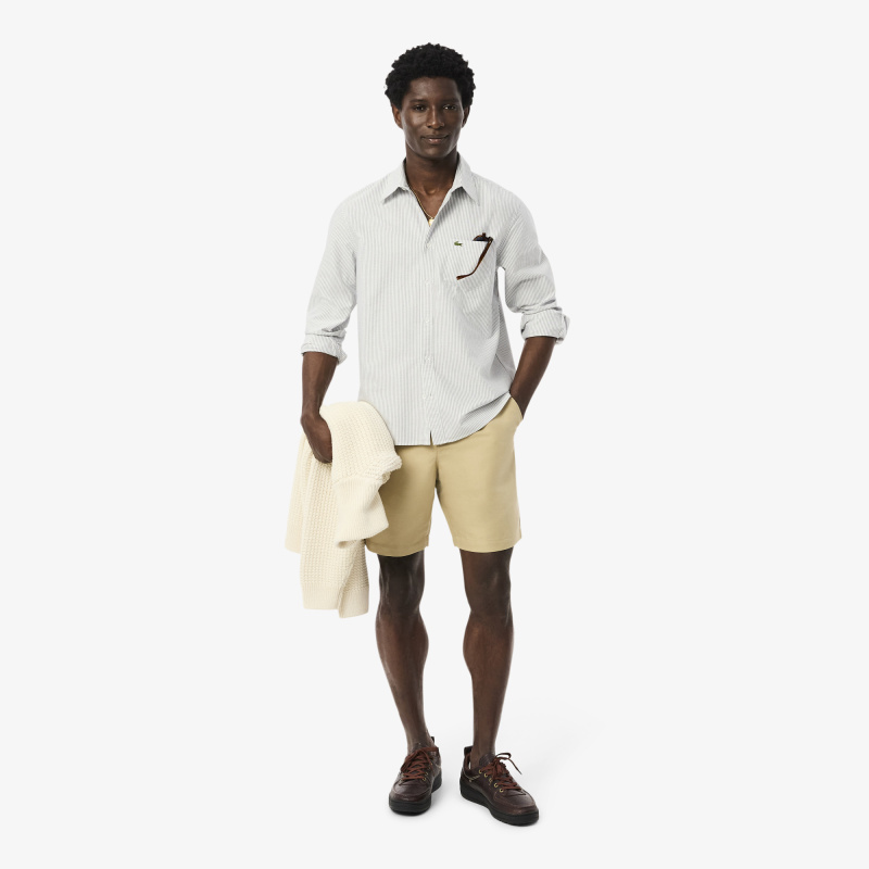 Мужская хлопковая рубашка Lacoste