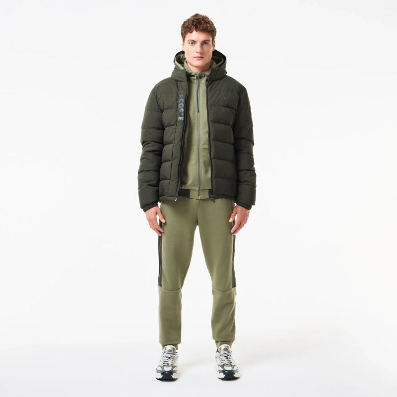 Мужская куртка-бомбер Lacoste на молнии из хлопка